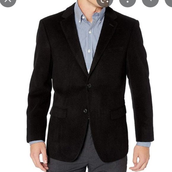 Joseph & Lyman 100% Cashmere Blazer Suit Jacket Coat Black Size 42L